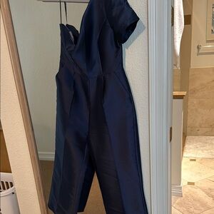 Lulu's Blue Tailored Jumpsuit with Relaxed Fit